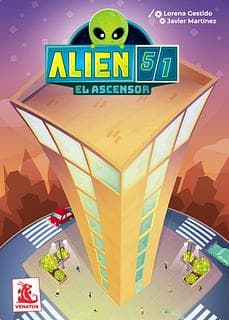 Portada juego de mesa Alien 51: El ascensor