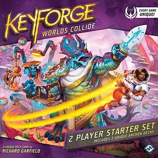 Portada juego de mesa Keyforge: Mundos en Colisión