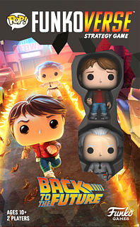 Portada juego de mesa Funkoverse Strategy Game: Back to the Future 100 – Marty McFly & Doc Brown