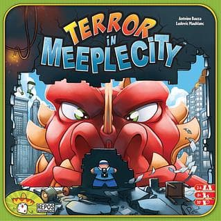 Portada juego de mesa Terror in Meeple City