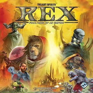 Portada juego de mesa Rex: Últimos días de un imperio