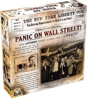 Portada juego de mesa ¡Pánico en Wall Street!