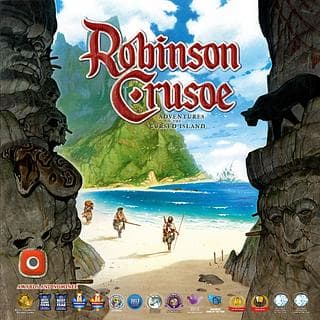 Portada juego de mesa Robinson Crusoe: Aventuras en la Isla Maldita