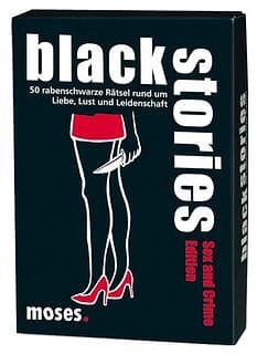 Portada juego de mesa Black Stories: Edición Sexo y Crimen