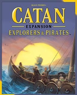 Portada juego de mesa Catan Piratas y Exploradores