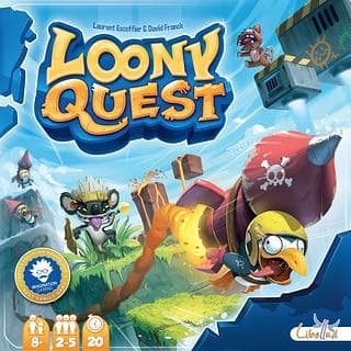 Portada juego de mesa Loony Quest