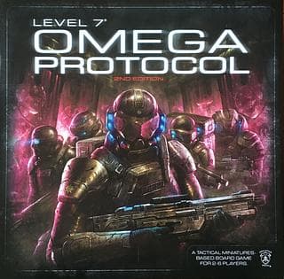 Portada juego de mesa Level 7 (Omega Protocol)