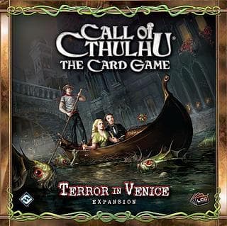 Portada juego de mesa La Llamada de Cthulhu: El Juego de Cartas – Terror en Venecia