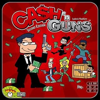 Portada juego de mesa Ca$h 'n Guns (Segunda Edición)