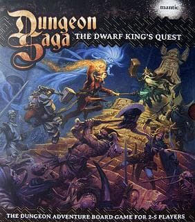 Portada juego de mesa Dungeon Saga: Dwarf King's Quest