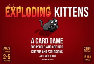 Portada juego de mesa Exploding Kittens