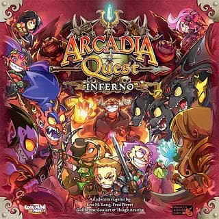 Portada juego de mesa Arcadia Quest: Infierno
