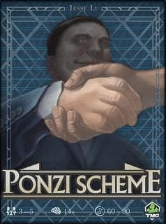 Portada juego de mesa Ponzi Scheme