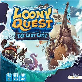 Portada juego de mesa Loony Quest: The Lost City