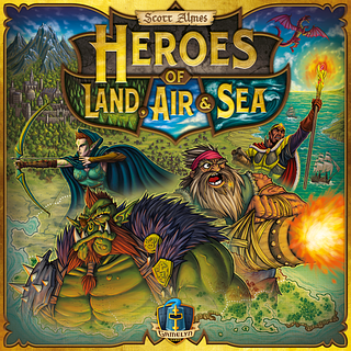 Portada juego de mesa Heroes of Land, Air & Sea