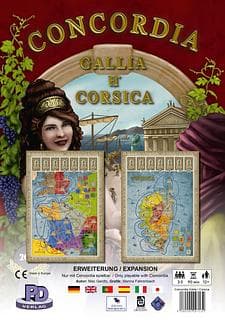 Portada juego de mesa Concordia: Gallia / Corsica