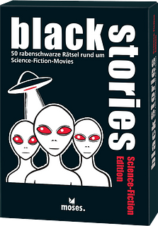 Portada juego de mesa Black Stories: Edición Ciencia-Ficción