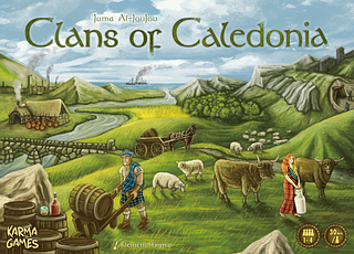 Portada juego de mesa Clanes de Caledonia