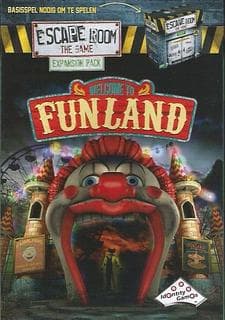 Portada juego de mesa Escape Room: The Game – Bienvenido a Funland
