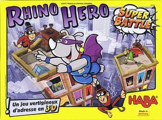 Portada juego de mesa Rhino Hero: Super Battle