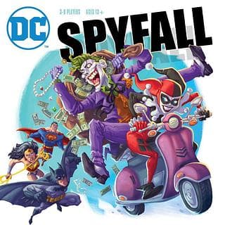 Portada juego de mesa DC Spyfall