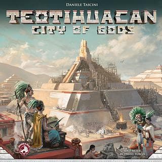 Portada juego de mesa Teotihuacan: Ciudad de Dioses