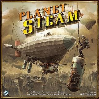 Portada juego de mesa Planet Steam