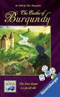 Portada juego de mesa The Castles of Burgundy: The Dice Game