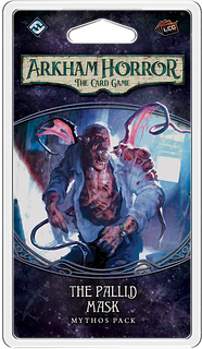 Portada juego de mesa Arkham Horror: El Juego de Cartas – La Máscara Pálida: Pack de Mitos