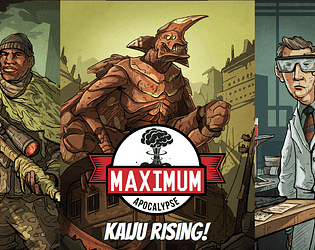 Portada juego de mesa Maximum Apocalypse: Kaiju Rising