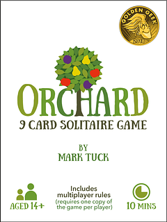 Portada juego de mesa Orchard: Un juego en solitario de 9 cartas