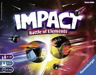 Portada juego de mesa Impact: La Batalla de los Elementos