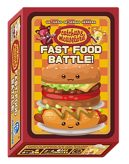Portada juego de mesa Catchup & Mousetard: Fast Food Battle!