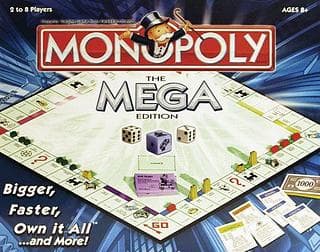 Portada juego de mesa Monopoly: The Mega Edition