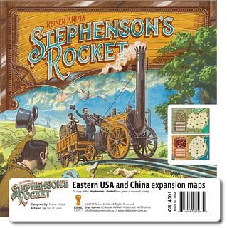 Portada juego de mesa Stephenson's Rocket: Eastern USA & China