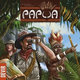 Portada juego de mesa Papua