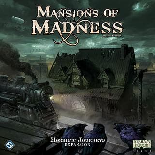 Portada juego de mesa Las Mansiones de la Locura: Segunda Edición – Viajes Escalofriantes: Expansión
