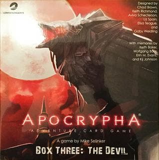Portada juego de mesa Apocrypha Adventure Card Game: Box Three – The Devil
