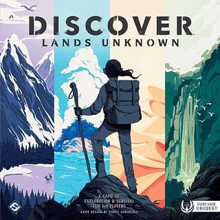 Portada juego de mesa Discover: Lands Unknown