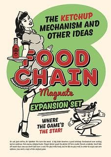 Portada juego de mesa Food Chain Magnate: The Ketchup Mechanism & Other Ideas