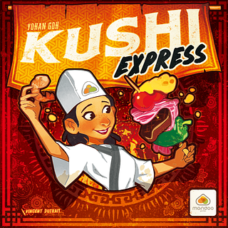 Portada juego de mesa Kushi Express