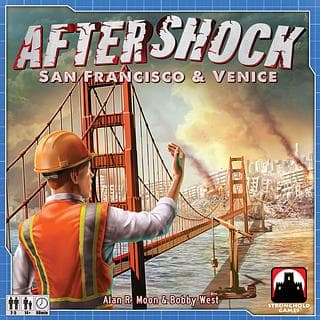 Portada juego de mesa Aftershock: San Francisco & Venice