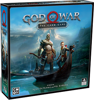 Portada juego de mesa God of War: El juego de cartas