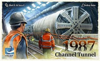 Portada juego de mesa 1987 Channel Tunnel
