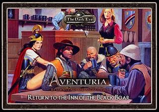 Portada juego de mesa Aventuria: The Return to the Inn of the Black Boar