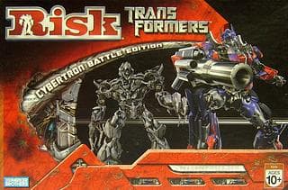 Portada juego de mesa Risk: Transformers – Cybertron Battle Edition