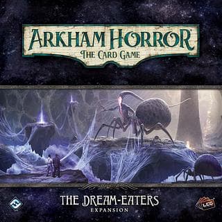 Portada juego de mesa Arkham Horror: El Juego de Cartas – Los Devoradores de Sueños: Expansión