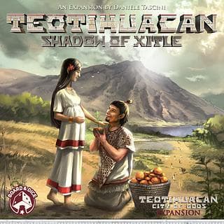 Portada juego de mesa Teotihuacan: Sombras del Xitle