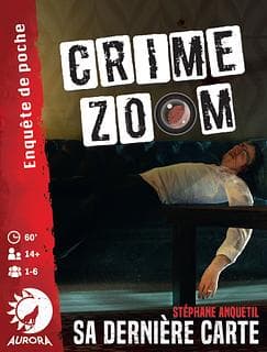 Portada juego de mesa Crime Zoom: La Última Carta
