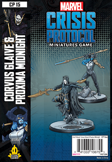 Portada juego de mesa Marvel: Crisis Protocol – Corvus Glaive & Proxima Midnight